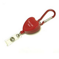 Heart Shape Retractable Badge Holder W/ Carabiner (29")